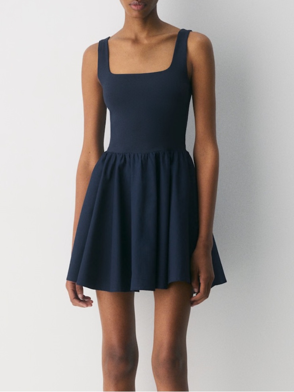 Aritzia Babaton Revive Mini Dress in Admiral Navy size S NWT
